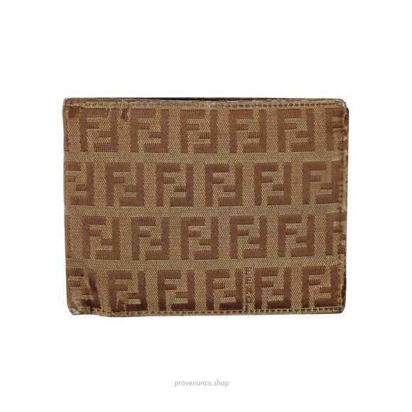 🔴 Fendi Bifold Wallet - Micro FF Zucca - Picture 1 of 8